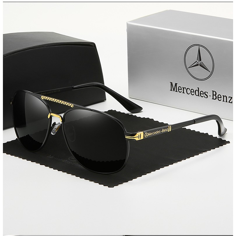 Autenticos Lentes De Sol Polarizados Mercedes Benz Oficiales Para Hombre Redondos De Conduccion Shopee Chile