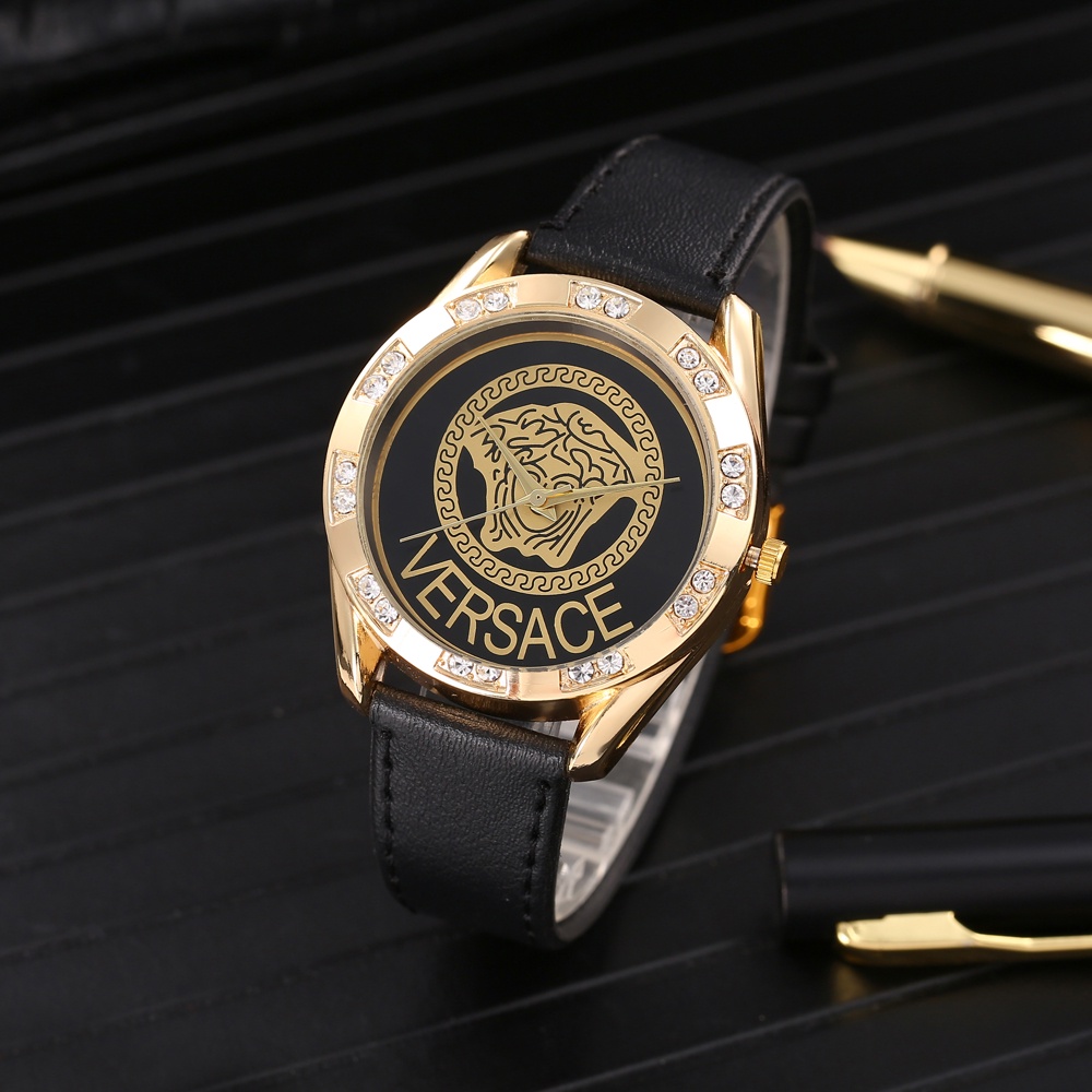 Reloj De Cuarzo Simple Con Estampado De Lujo Casual De Marca lv Para Mujer