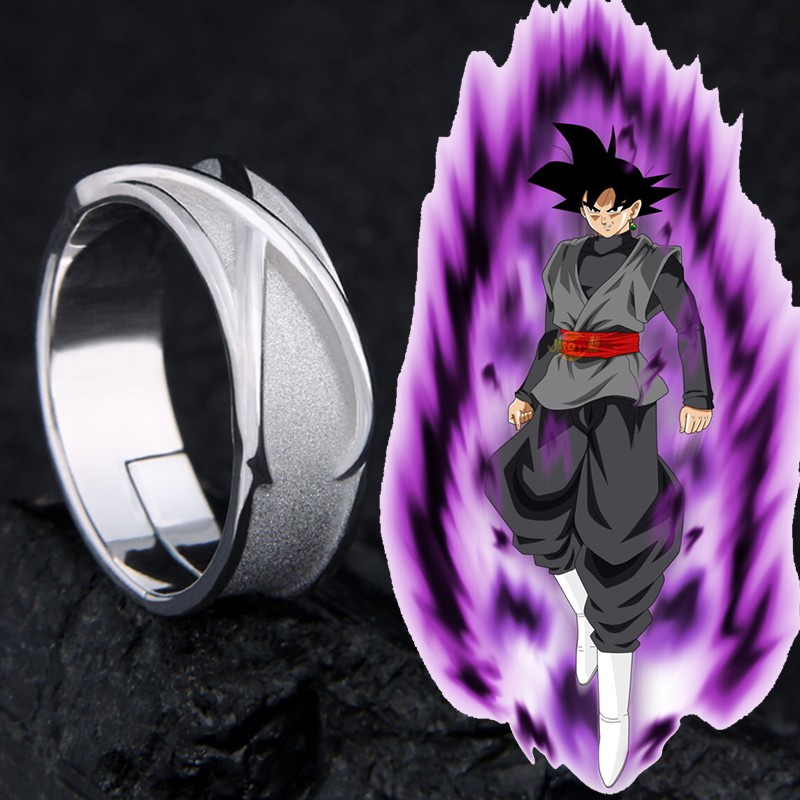 Dragon Ball Z Dark Goku Time Ring Cosplay Prop Black Gogeta Anillo