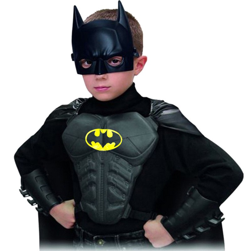 Máscara de Batman para niños, 3-12 niños, disfraz de superhéroe para  Halloween, cumpleaños, juguete