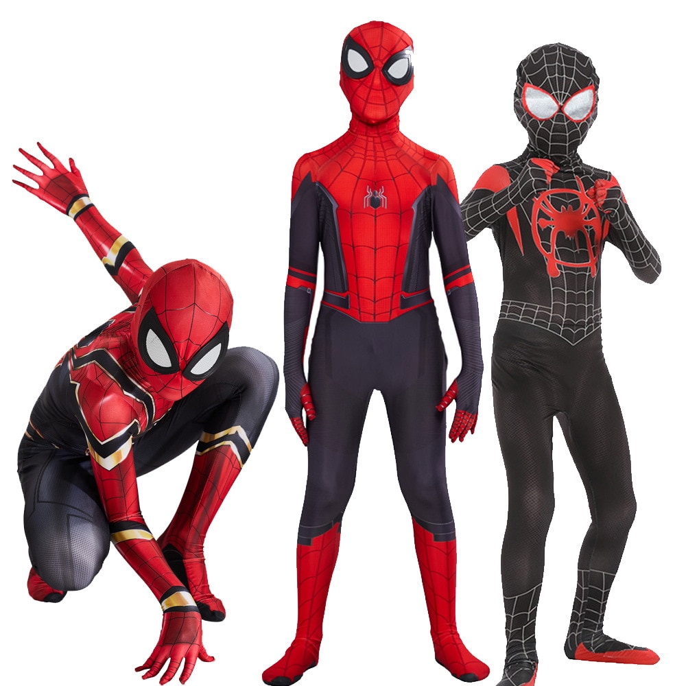 Fashionfox Niños Spiderman Lejos De Casa Disfraz Cosplay Peter Parker  Zentai Traje De Superhéroe Halloween Para Carnaval | Shopee Chile