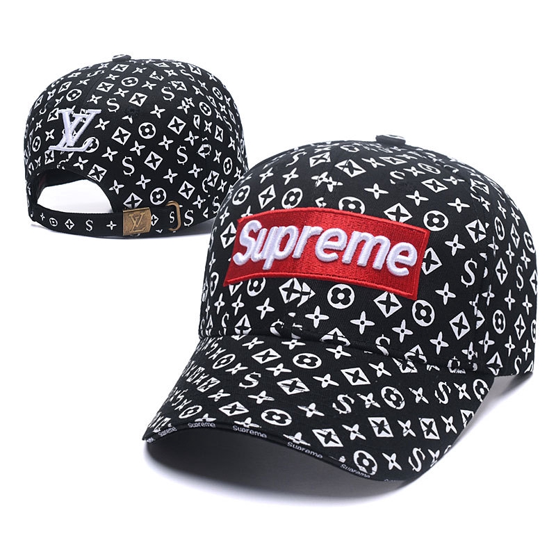 Supreme louis best sale vuitton hat white