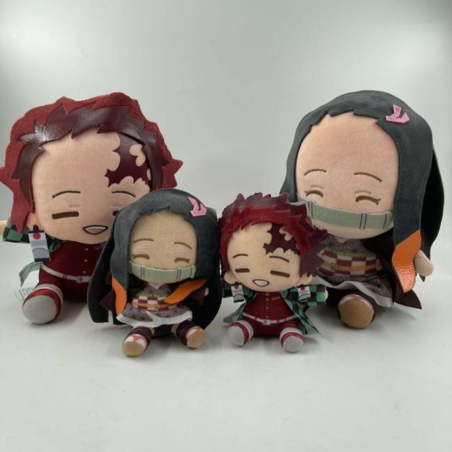 Demon Slayer Figura Conjunto Tanjirou Nezuko Kimetsu No Yaiba Figuras De  Acción Original Japón Anime PVC Modelo Coleccionable Juguetes Regalos