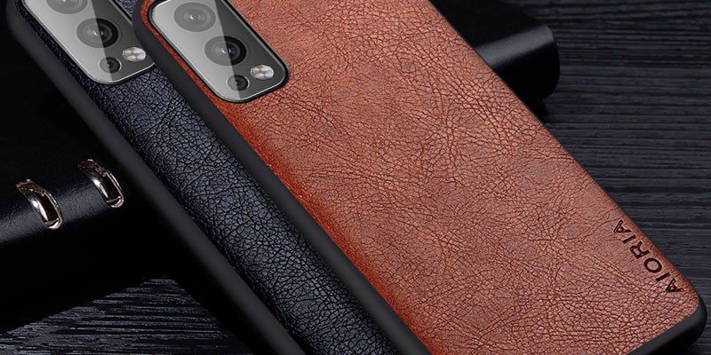 Funda de teléfono con textura de cuero para Sony Xperia 5 V 5 V V5