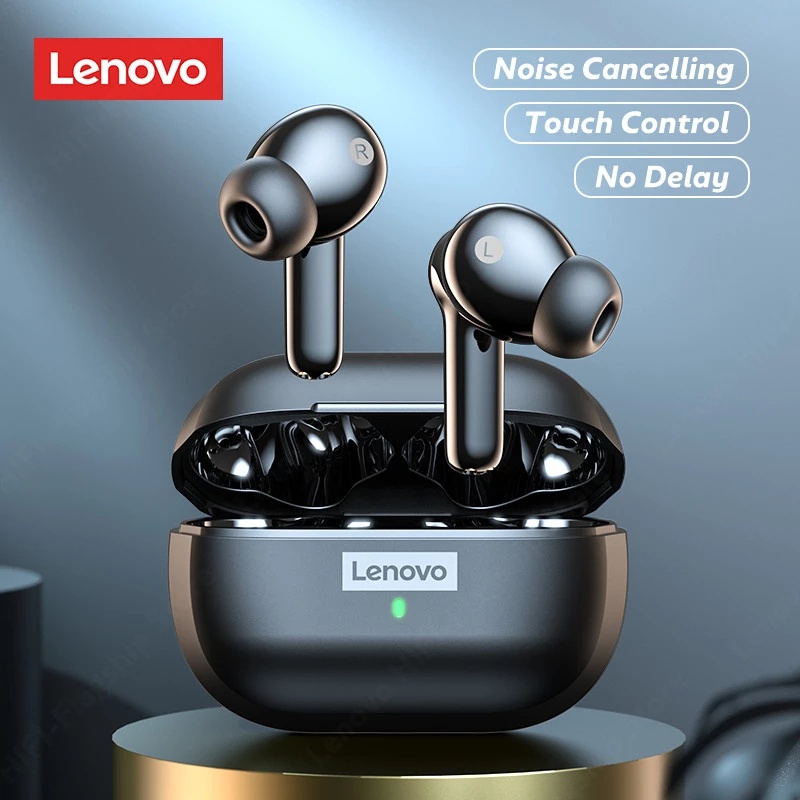 Lenovo Auriculares inalámbricos Smart True - Par rápido de interruptor  inteligente - Auriculares con cancelación activa de ruido con funda de  carga