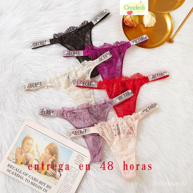 Victoria Secret sujetador ajustable Set Rhinestone ropa interior Sexy  Glitter transpirable Push Up mujeres carta de impresión V MAOC JWTY