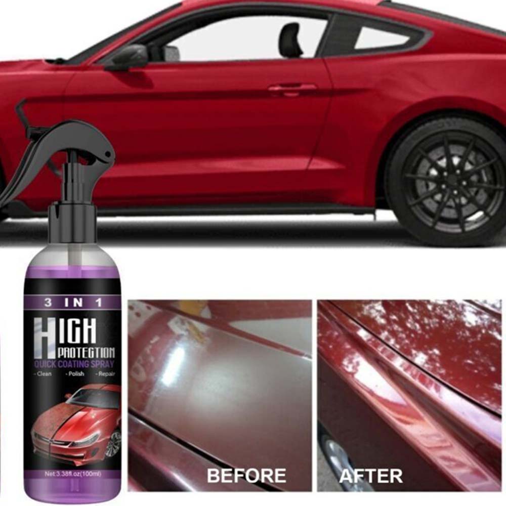 3in1 High Protection Quick Car Coat Ceramic Coating Spray Hydrophobic |  Shopee Chile