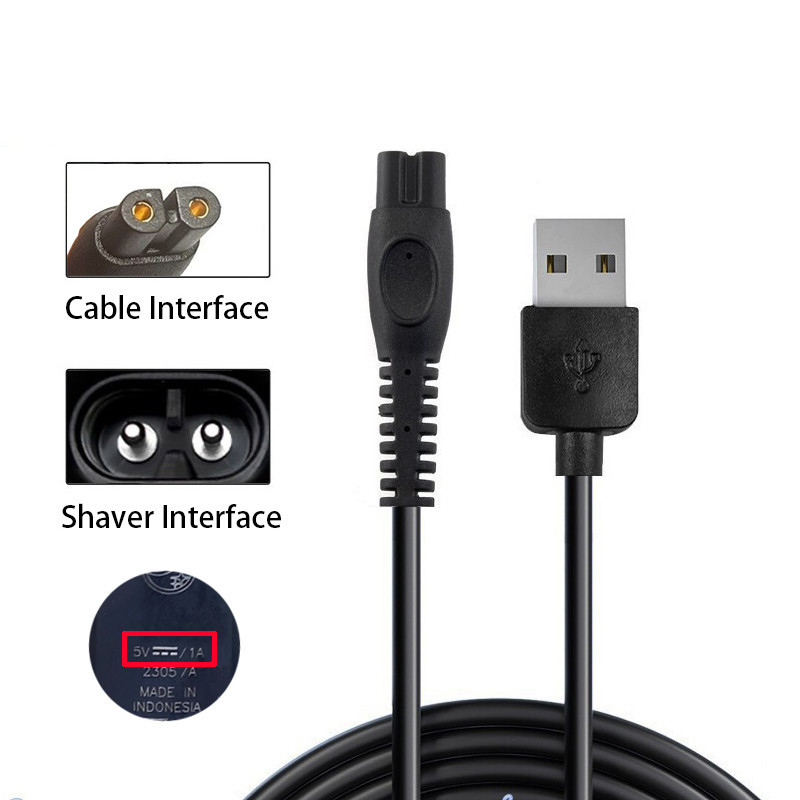 Cable De Alimentacion USB De 5V Para Afeitadora Philips MG7900 MG9520 50 QP1424 QP2724 QP2834 70 S1115 S5885 S7886 BRL176 Recortadora De Barba Multicepillo Shopee Chile